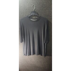 Burma Bibas Mens XXL Charcoal Gray Rayon Blend Short Sleeve Crewneck T-Shirt